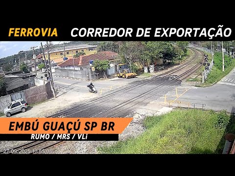 TREM AO VIVO EMBÚ GUAÇÚ SP BRASIL